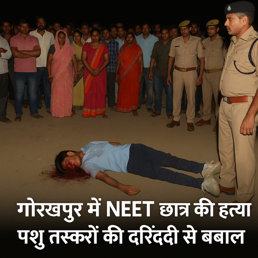 गोरखपुर में NEET छात्र की हत्या: पशु तस्करों की दरिंदगी और कानून-व्यवस्था पर उठे सवाल