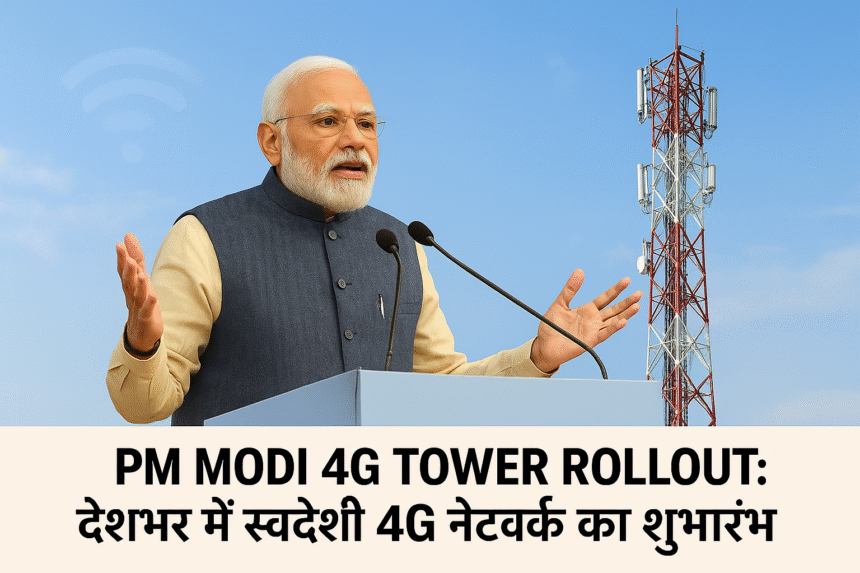 PM Modi 4G Tower Rollout: देशभर में स्वदेशी 4G नेटवर्क का शुभारंभ