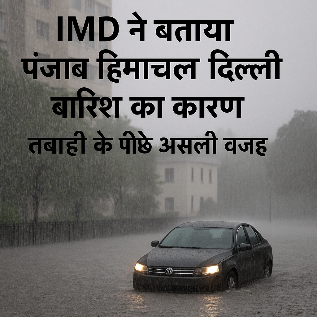 IMD ने बताया पंजाब हिमाचल दिल्ली बारिश का कारण