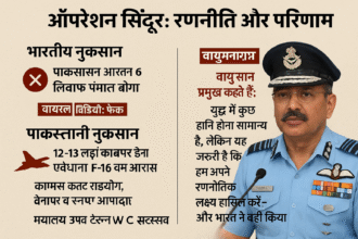 भारत-पाक संघर्ष 2025: वायुसेना प्रमुख ने किया नुकसान का खुलासा