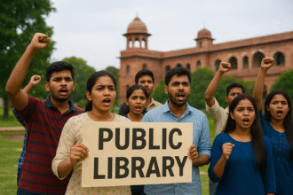 समस्तीपुर Public Library मांग पर छात्रों का विरोध, BJP MLA के खिलाफ गूंजे नारे