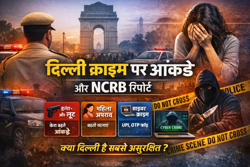 दिल्ली क्राइम पर आंकड़े और NCRB रिपोर्ट: क्या सच में दिल्ली सबसे ज्यादा असुरक्षित है? (पूरी रिपोर्ट)